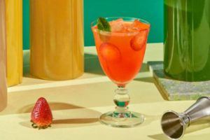 Cointreau Fizz Strawberry and Mint