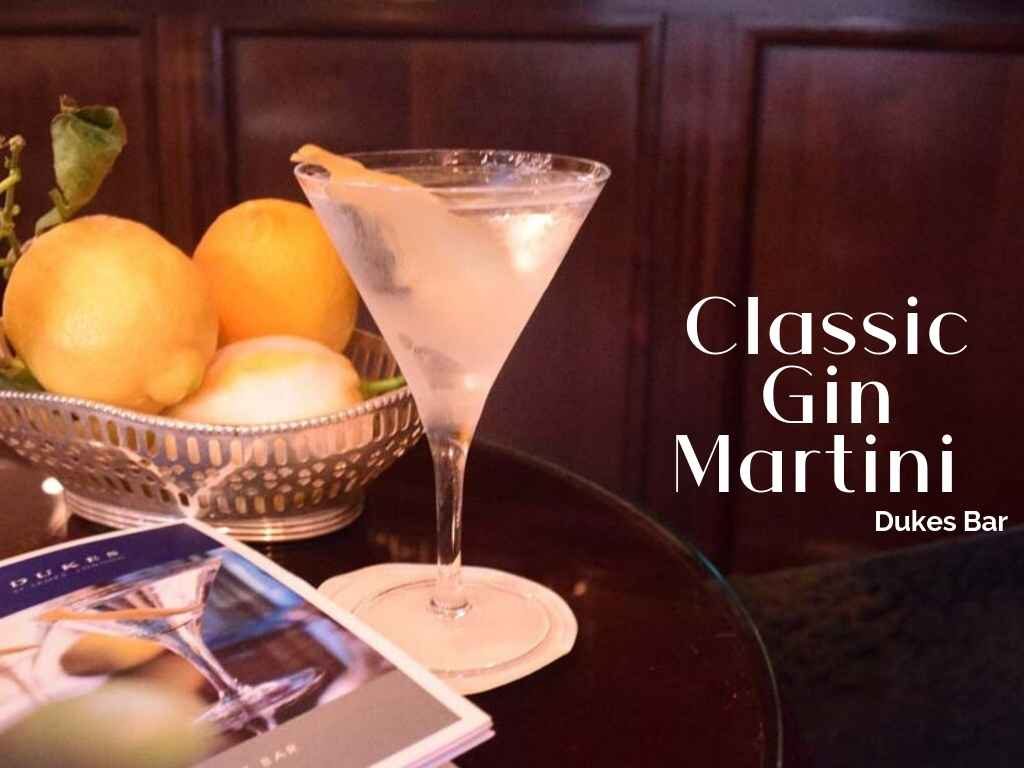 Classic Gin Martini Recipe, Dukes Bar, London