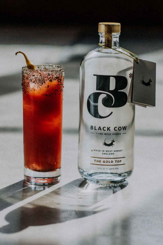 Black Cow Bloody Cow Upright