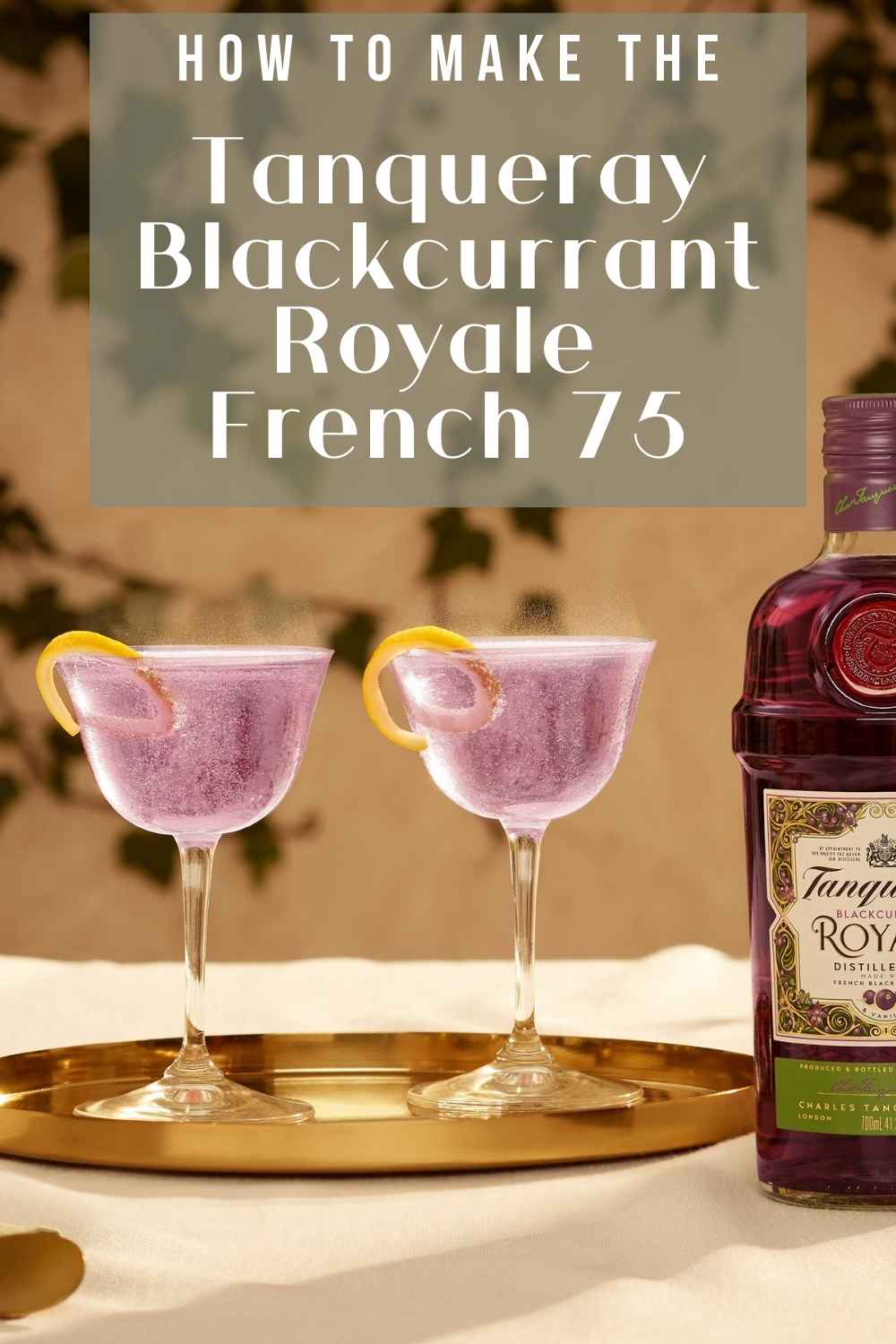 How To Make The Tanqueray Blackcurrant Royale French 75