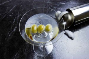 Garlic Olive Martini