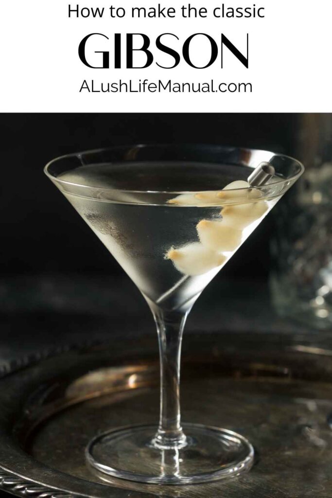 Gibson Cocktail - Pinterest