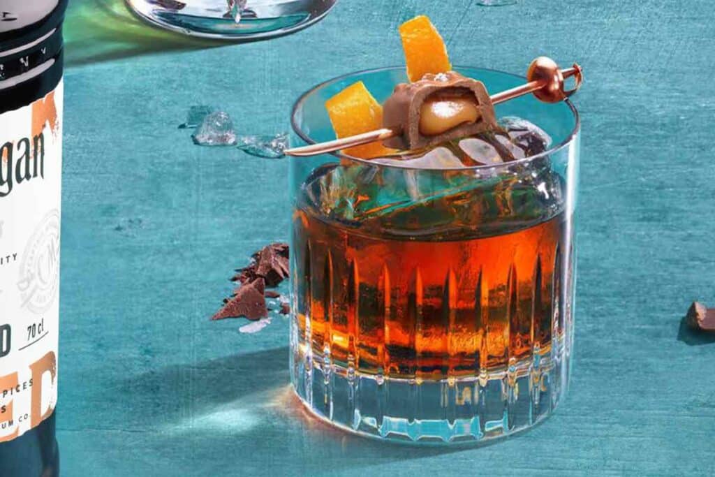 Captain Morgan Black Spiced Rum Caramel Old Fashioned