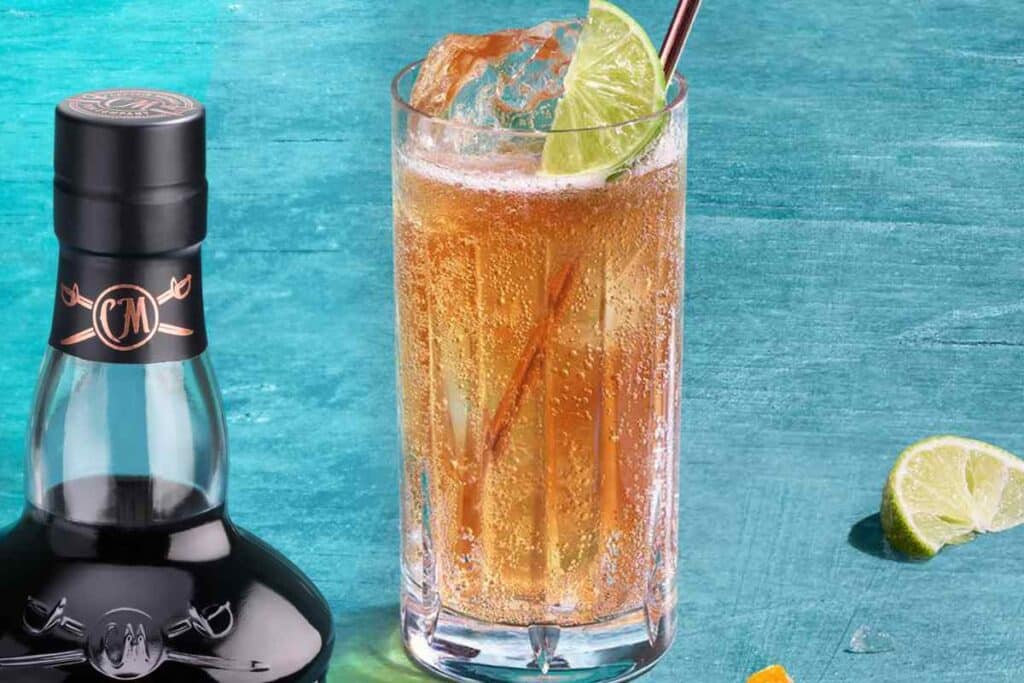 Captain Morgan Black Spiced Rum Ginger Lime