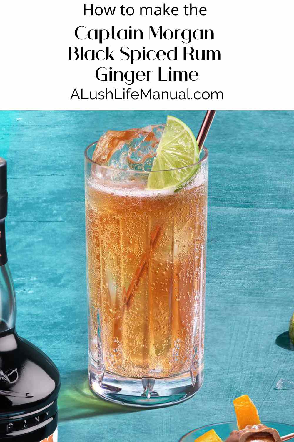 How To Make The Captain Black Spiced Rum Ginger Lime