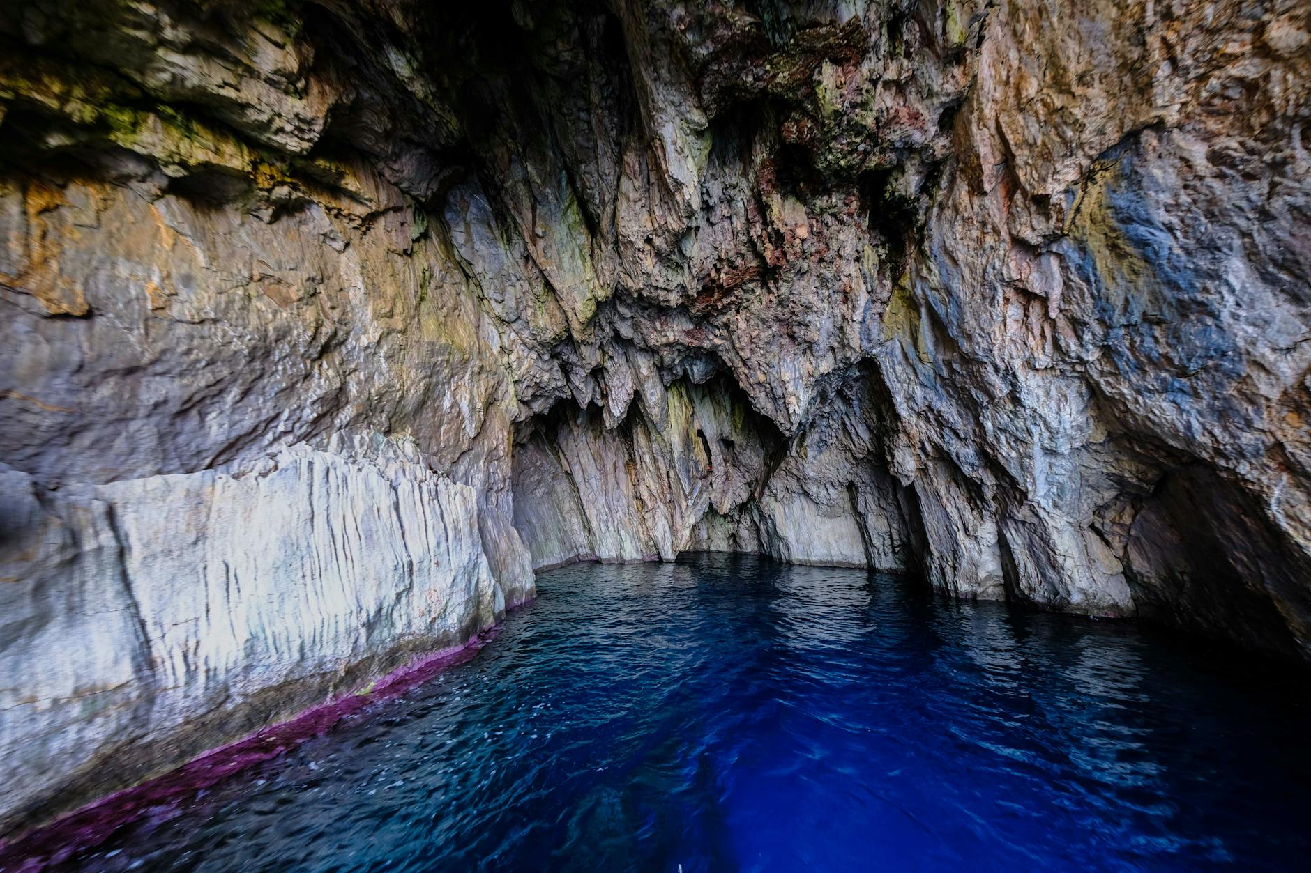 drone shot of zervati cave