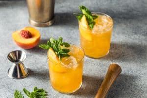 Peach Bourbon Smash