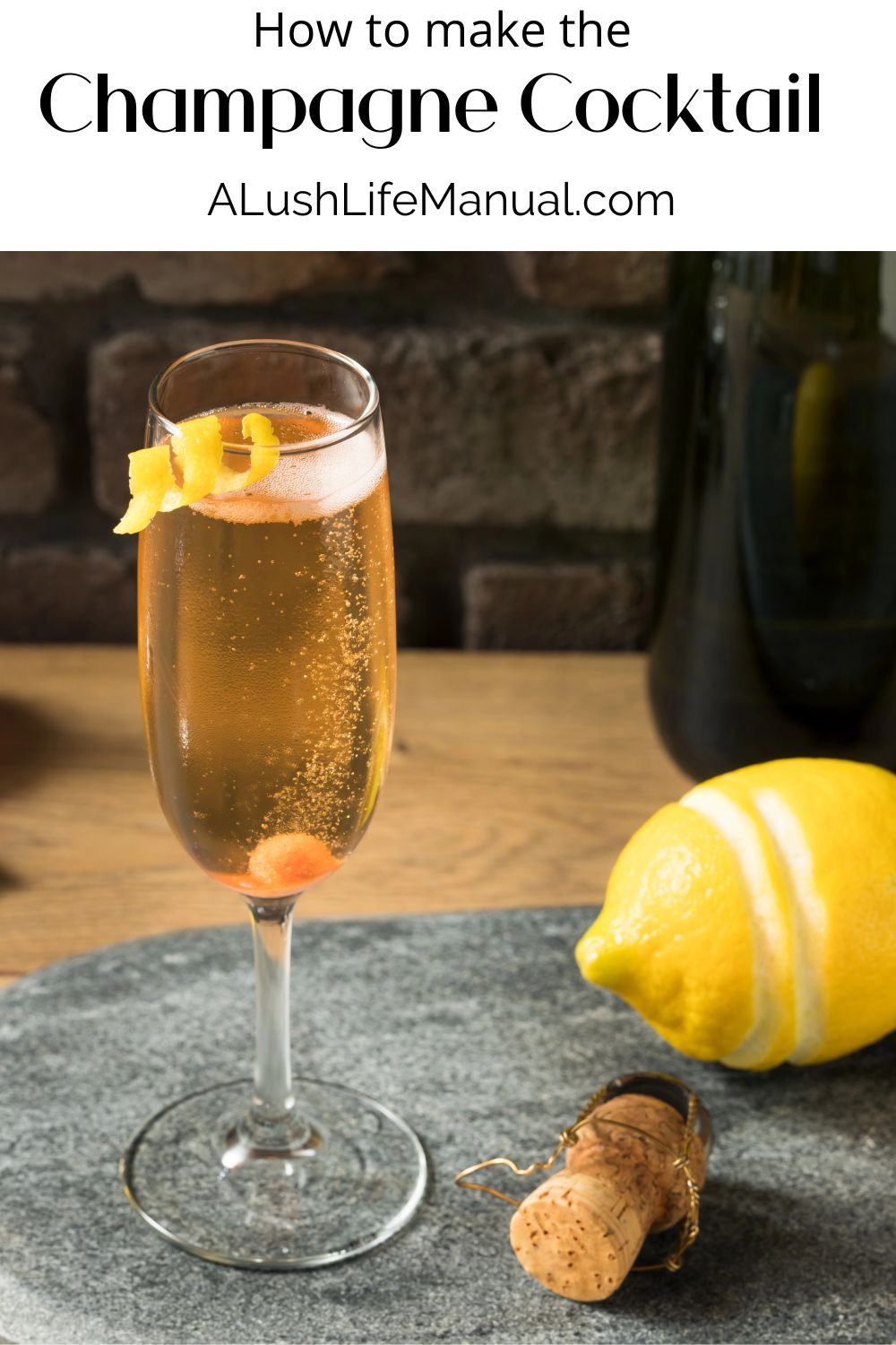 Champagne Cocktail PIN