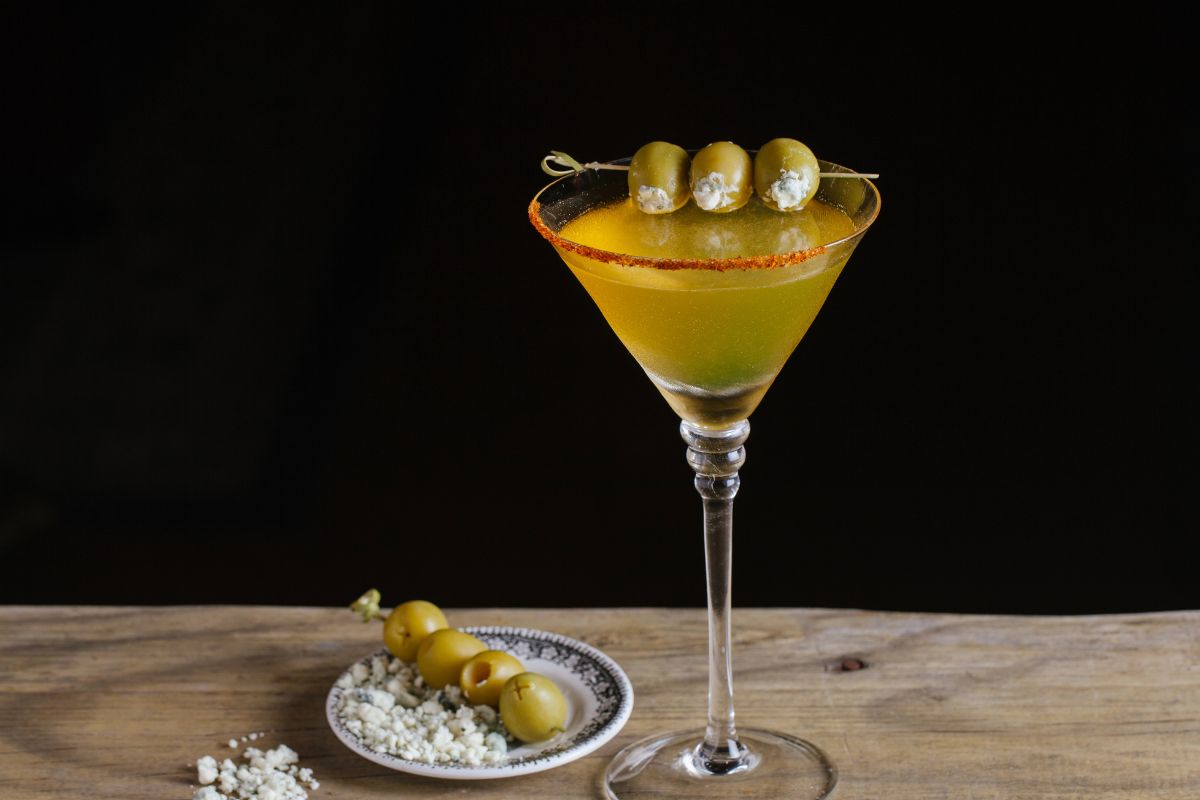 Garlic Olive Martini