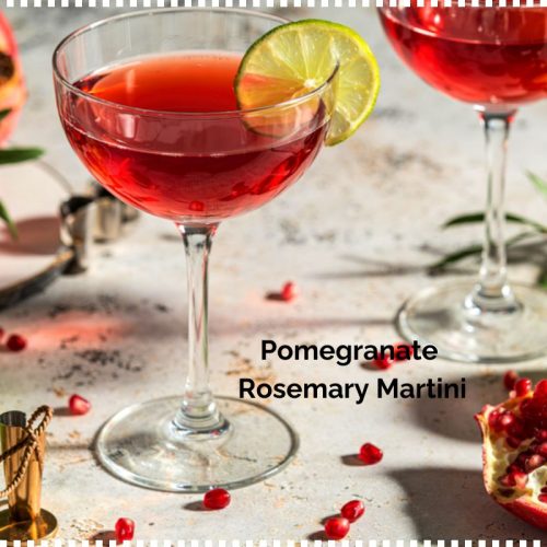 Pomegranate Rosemary Martini