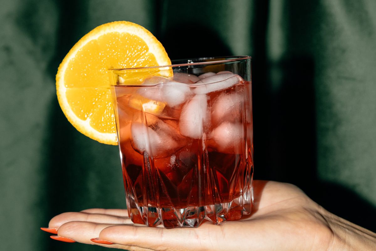 Tasting a cocktail