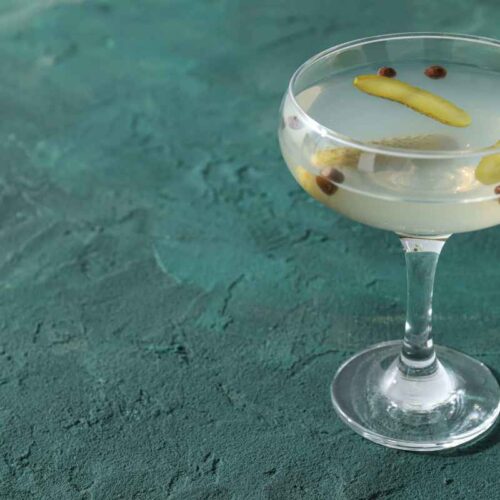 Dirty Pickle Martini